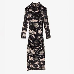 FARM RIO Black & White Cerrado Sky Tulle Dress